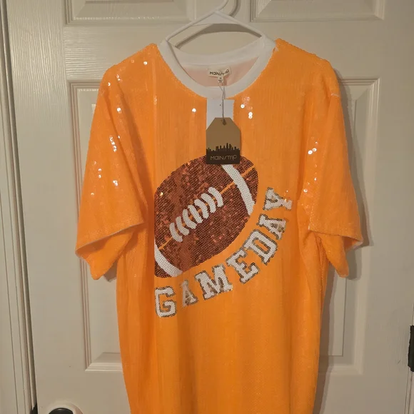 Tennessee Orange Sequin Football Dress NWT - Picture 5 of 6
